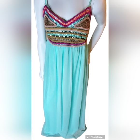 Venus Beaded Maxi Dress, Size M! - Picture 1 of 6